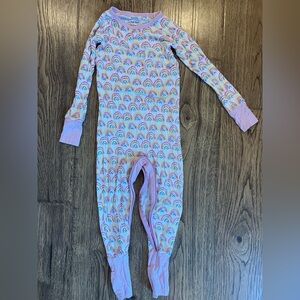 Little Sleepies Rainbow Bamboo Pajamas 18-24 Months EUC